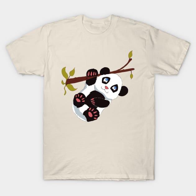Pocket Panda Cute Panda Training T-Shirt by FilMate